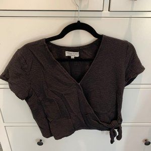 Madewell Tie Black Tee